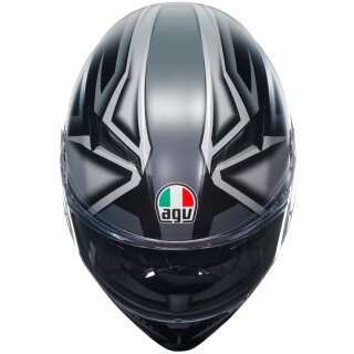 AGV K3 Integralhelm compound matt schwarz / grau L