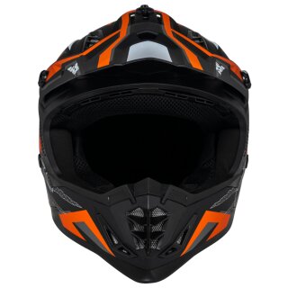 iXS 363 2.0 casque cross noir mat / orange / anthracite 2XL