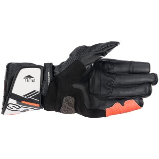 Guantes Alpinestars SP-8 V3 negro / blanco / rojo fluo