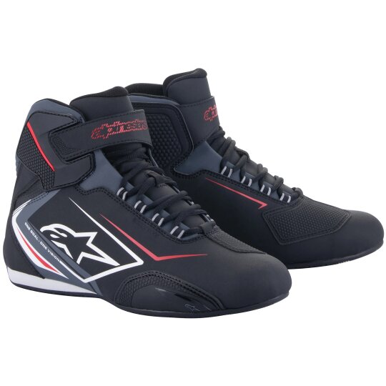 Calzado de moto Alpinestars Sector Waterproof Negro / Blanco / Gris 43