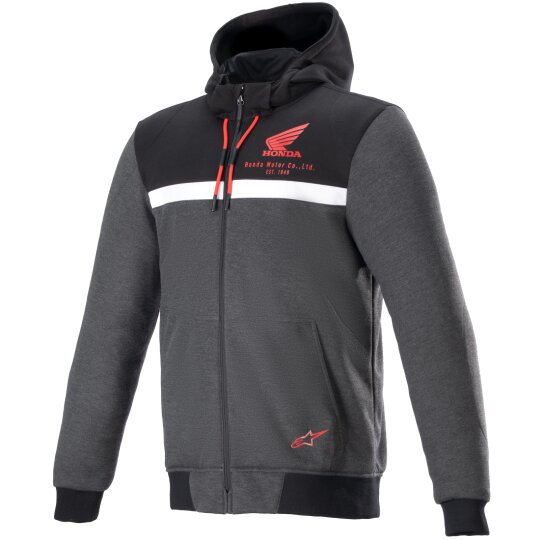 Alpinestars Honda Chrome Street Hoodie schwarz / melange / rot M