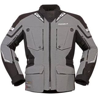 Modeka Motorradjacke Panamericana II grau / schwarz S