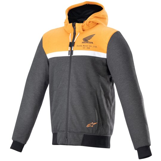 Alpinestars Honda Chrome Street Hoodie schwarz / melange / orange 3XL