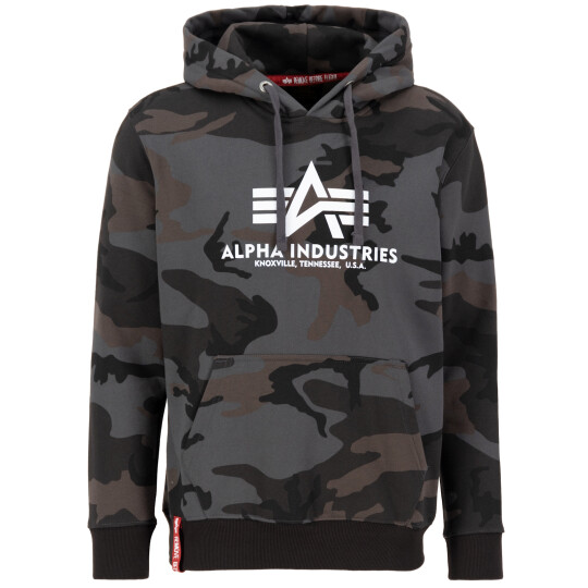 Alpha Industries Basic Hoody Camo black M