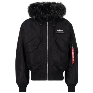 Alpha Industries Bomber Jacket 45P Hooded Custom nero / nero M