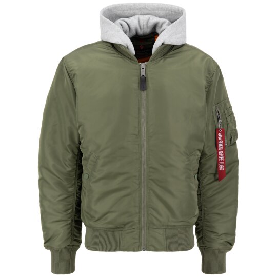 Chaqueta bomber Alpha Industries MA-1 ZH Espalda EMB sage-green