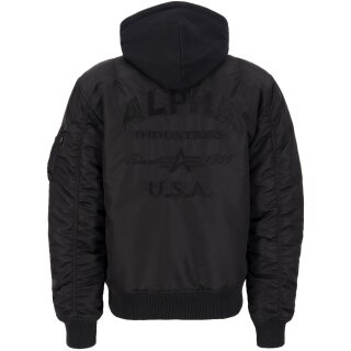 Alpha Industries Giacca bomber MA-1 ZH Back EMB nero