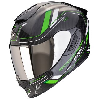 Scorpion Exo-1400 Evo II Carbon Air Mirage Helmet Black / Green