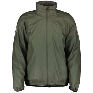 CHAQUETA BOMBER PARCHES VERDE OLIVO OSCURO