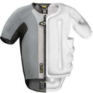 Alpinestars Tech-Air 5 System Airbag caleco gris oscuro / negro L