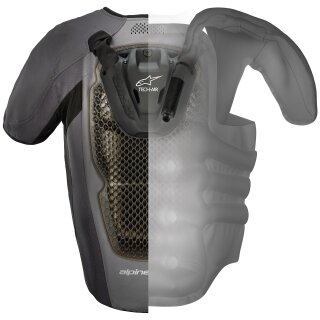 Alpinestars Tech-Air 5 System Airbag caleco gris oscuro / negro L