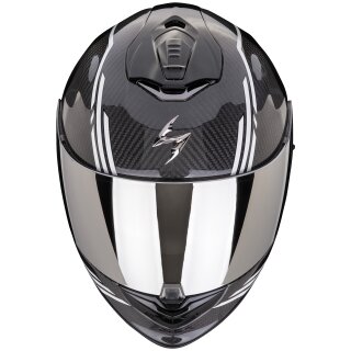 Scorpion Exo-1400 Evo II Carbon Air Reika Casco moto Negro / Blanco