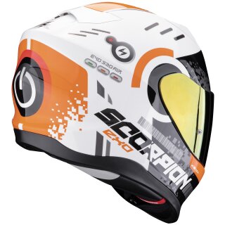 Scorpion Exo-520 Evo Air Titan Helmet White / Orange