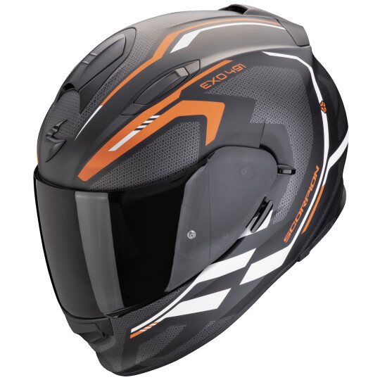 Scorpion Exo-491 Kripta Matt-Schwarz / Orange / Weiss M