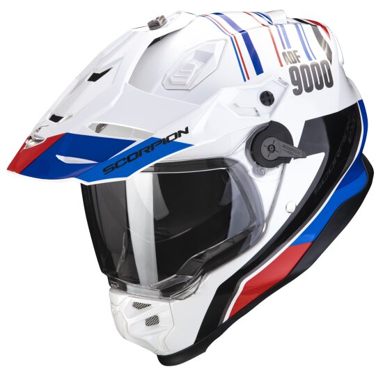 Scorpion Exo-ADF-9000 AIR Desert Blanc / Bleu / Rouge