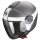 Scorpion Exo-City II Short Casco jet Argento Opaco / Bianco