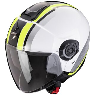 Scorpion Exo-City II Vel Jet Helmet White / Neon Yellow