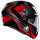 AGV K3 Integralhelm Striga schwarz / grau / rot L