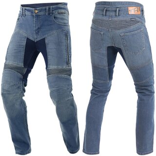 Trilobite Parado jeans moto monostrato uomo blu slim fit