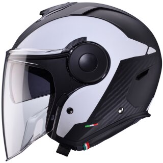 Caberg Soho Casco jet blanco metalizado M