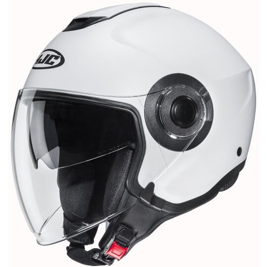 HJC i40N Solid semi matt white open face helmet L