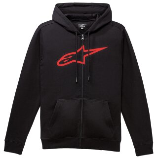 Alpinestars Ageless II Zip Hoodie schwarz / rot