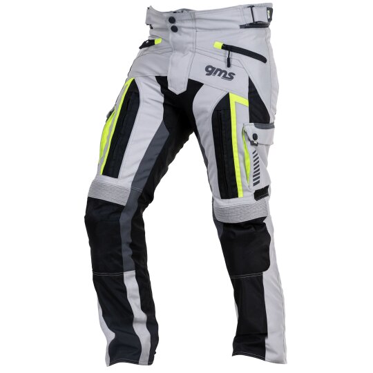 gms Everest pantaloni in tessuto grigio / nero / giallo uomo