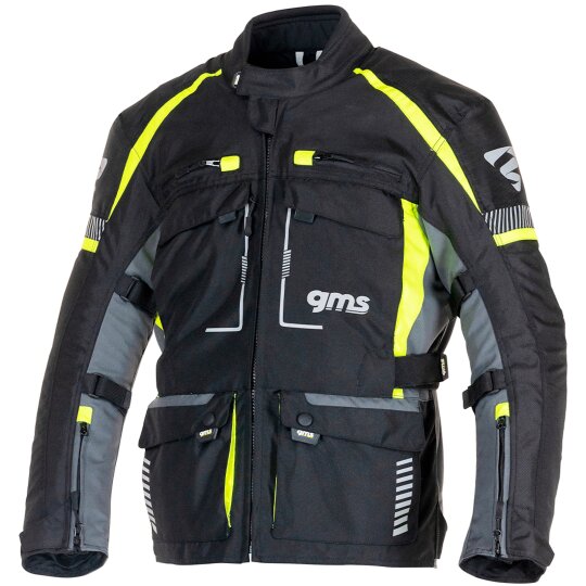 gms Everest 3in1 Tourjacke schwarz / anthrazit  / gelb Herren 3XL