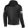 Rusty Stitches Jari Hooded V2 Giacca in pelle Nero / Bianco