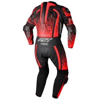 RST Pro Series EVO Airbag Leather Suit neon red / black