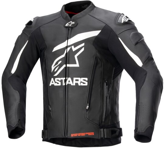 Alpinestars GP Plus V4 Lederjacke Herren schwarz / weiss 52