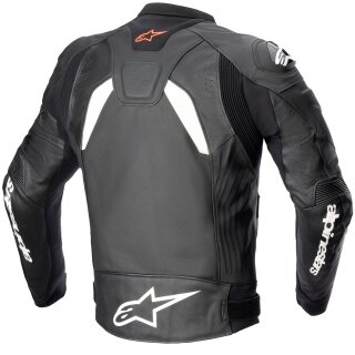 Alpinestars GP Plus V4 Lederjacke Herren schwarz / weiss 52