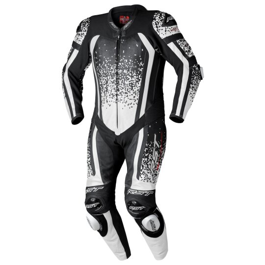 RST Pro Series EVO Airbag Mono de cuero blanco / negro 42