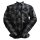 Bores Lumberjack Jacket-Shirt negro / gris para Hombres 8XL