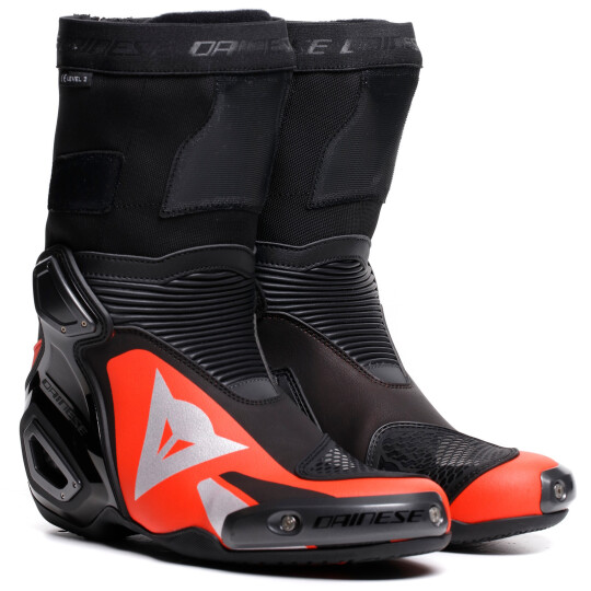 Dainese Axial 2 motorbike boots men black / red-fluo 40