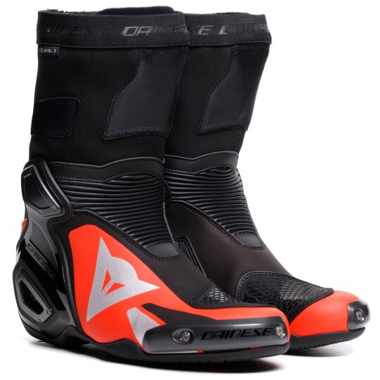 Dainese Axial 2 motorbike boots men black / red-fluo 41