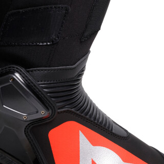 Dainese Axial 2 Motorradstiefel Herren schwarz / rot-fluo 43