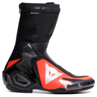 Dainese Axial 2 Bottes de moto hommes noir / rouge-fluo 46