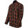 Bores Lumberjack Jacket-Shirt naranja / negro para Hombres 3XL