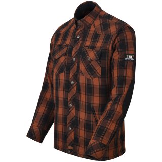 Bores Lumberjack Jacket-Shirt naranja / negro para Hombres L