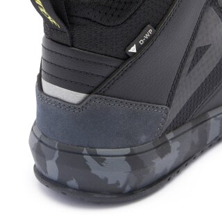 Dainese Suburb D-WP Zapatos de moto negro / camuflaje / amarillo 40