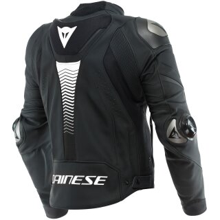 Dainese Super Speed 4 Lederjacke schwarz-matt / weiß 54