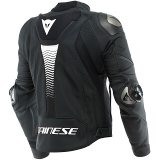 Dainese Super Speed 4 Lederjacke schwarz-matt / weiß 62