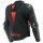 Dainese Super Speed 4 Chaqueta de cuero negro mate / rojo fluo 50