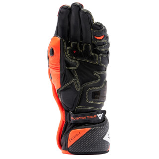 Dainese Full Metal 7 Guanti nero / rosso fluo S