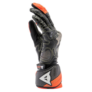 Dainese Full Metal 7 Guanti nero / rosso fluo S