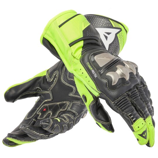 Dainese Full Metal 7 Handschuhe schwarz / fluo gelb S