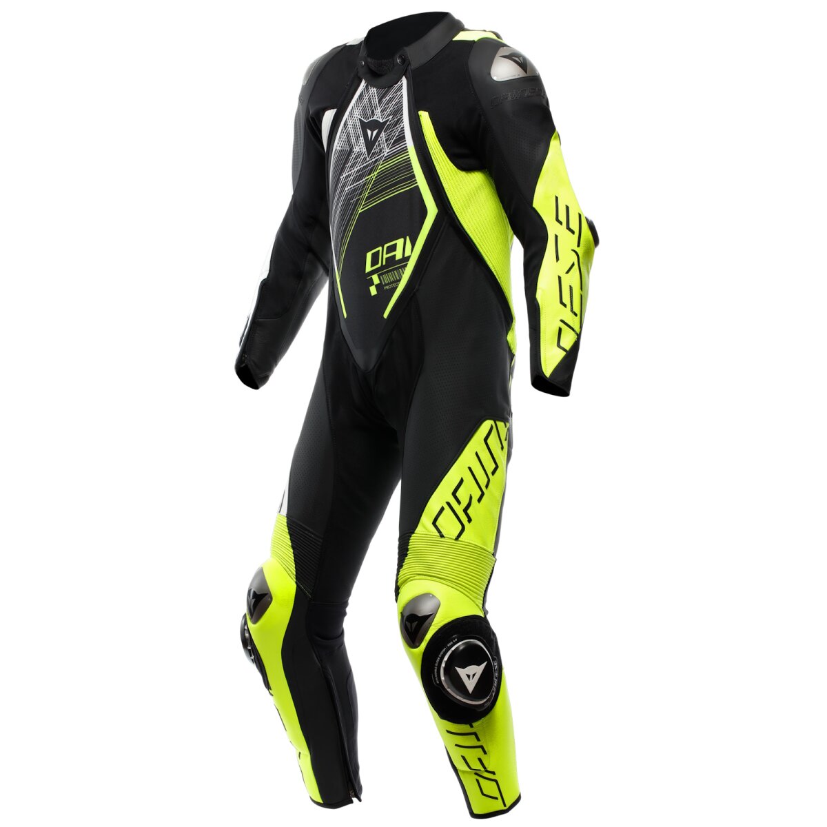 Dainese Audax D-Zip 1 pcs. perf. leather suit black / fluo-y, 1.349,20 €