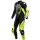 Dainese Audax D-Zip 1 tlg. Perf. Lederkombi schwarz / fluo-gelb / weiß 50