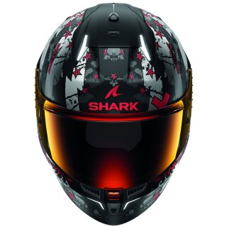 Shark SKWAL i3 Hellcat matt schwarz / chrom / rot